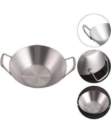 Zerodeko Small Condiment Dish with Ears Japanese Side Dishes Soy Sauce Dishes Sushi Dip Bowls Snack Dish Dipping Sauce Plate Sushi Dipping Bowl Home 304 Stainless Steel Korean The Dish 11X8.5CM Silver - Buy Online on SooperMarket.com