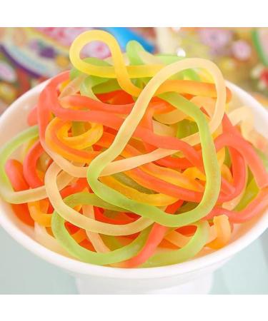 Ready to eat colored fruit fudge fruit flavored soft sweets childhood nostalgic candy gift pack casual snacks pastries healthy sweet candy colorful rope candy delicious desserts (12g*60 bags) - Buy Online on SooperMarket.com