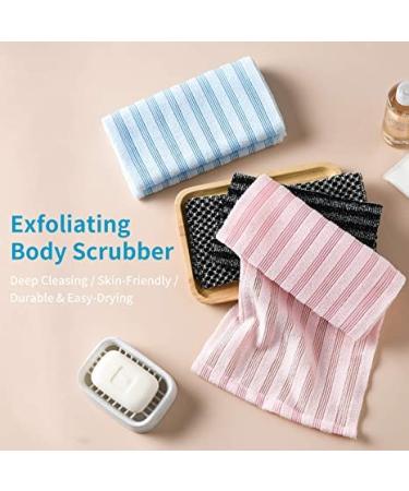Yiclick Exfoliating Washcloth Towel - Soft & Rough Body Scrubber - Blue - Buy Online on SooperMarket.com