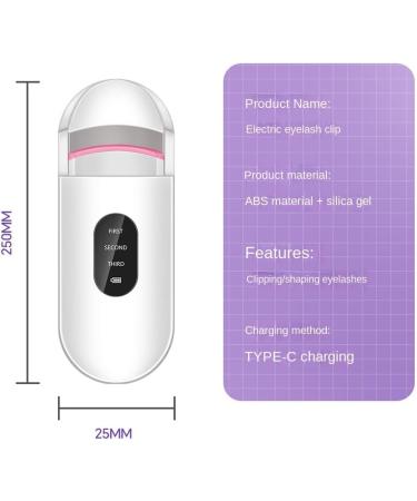 Aposous 1 Piece Electric Heated Eyelash Curler Long-Lasting Curl Electric Eye Lash Perm Eyelashes Clip Makeup Tool - Buy Online on SooperMarket.com