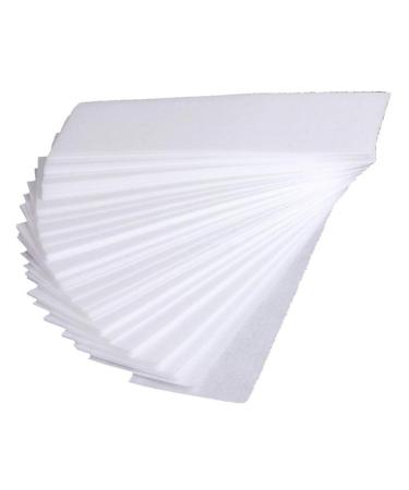 100Pcs Non-Woven Wax Strips Women Facial and Full Body Hair Removal Waxing Strips - 20 x 7CM White Creative and Exquisite Workmanship Practical