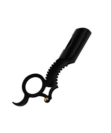 Vintage Premium Safety Razor Eyebrow Ring Razor Men's Razor With A Finger Ring For Razor Robust Black