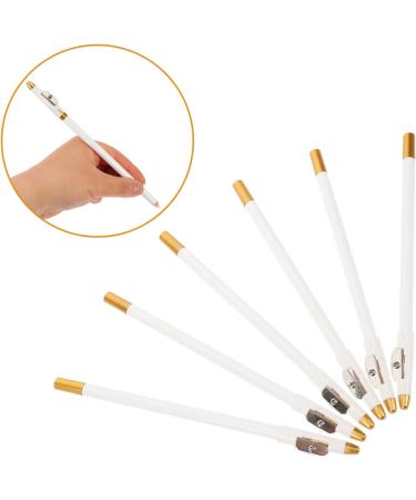 FOYTOKI 12pcs Eyebrow Pencil Sharpener Eyebrow Pencils Makeup Eyebrow Pen for Women Wooden White - Buy Online on SooperMarket.com