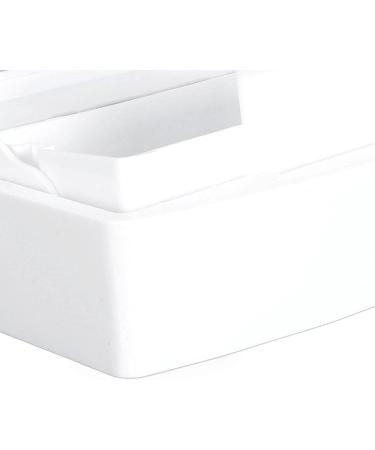 Portable ABS Makeup Tool Cleaning Box with Separate Filter Layer Convenient for Nail and Jewelry Cleaning (White) - Buy Online on SooperMarket.com