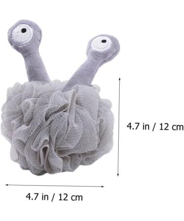 FRCOLOR 6 Pcs Bath Flower Sponge Set for Body Cleaning - Natural Shower Scrubber Mesh Pouf with Cartoon Grey Design - Buy Online on SooperMarket.com