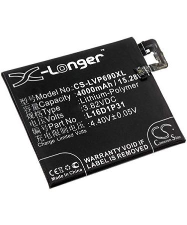 4000mAh Replacement Battery Compatible with L16D1P31 PB2-690N Phab 2 Pro Phab2 Pro