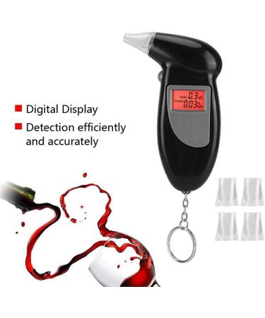 Breathalyzers At Home Breathalyzer Keychain Breathalyzer Alcohol Tester Breathalyzer Portable LCD Digital Display Breath Alcohol Tester Alcohol Analyzer with Backlight Accurate Measurement - Buy Online on SooperMarket.com