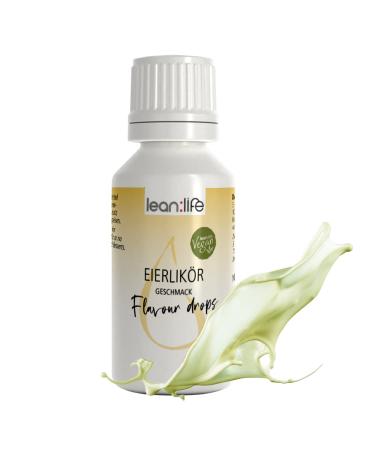 Lean:Life - Flavour Drops 30 ml - Eggnog - Aroma drops for food - sugar-free and low in calories Eggnog 30 ml (1 pack)