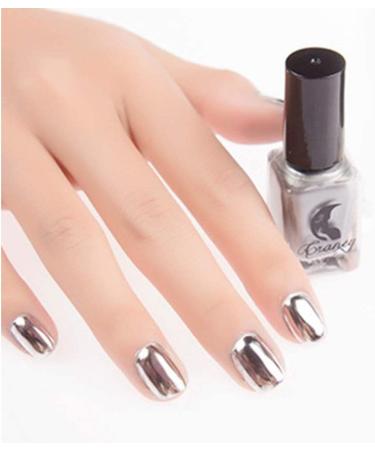 Mirror Nail Polish Long Lasting Metallic Nail Varnish 6ml Quick Drying Gel Polish Metallic Gel Nail Varnish - Buy Online on SooperMarket.com