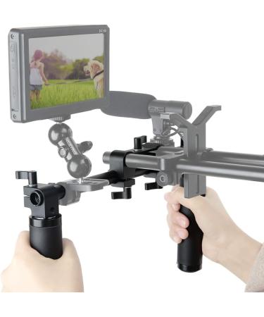 NICEYRIG Lens Handle Kit with 15mm Rod Clamp - 12 Long Rod for Video Camera Shoulder Rig - Buy Online on SooperMarket.com