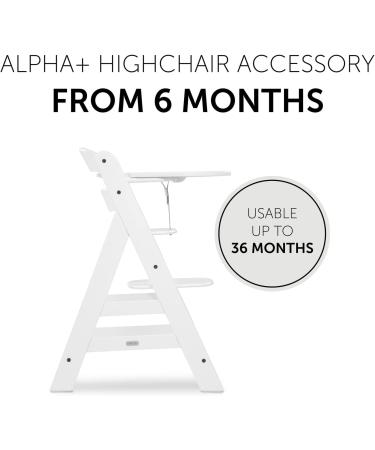 Hauck Alpha+ Click Tray White - Easy-to-Clean Large Highchair Tray - Buy Online on SooperMarket.com