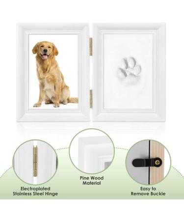 SlowTon Pet Pawprint Keepsake Kit | Personalized Clay Imprint Picture Frame | Ideal Gift for Dog Lovers - Buy Online on SooperMarket.com