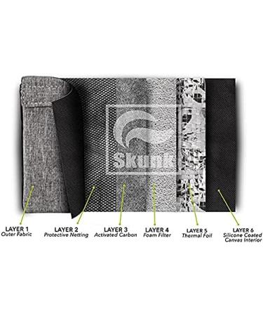 Mr Slick Smell Proof Bag 6 with SK9 Premium Odorless Technology - US Patent D824672 (Black) - Buy Online on SooperMarket.com