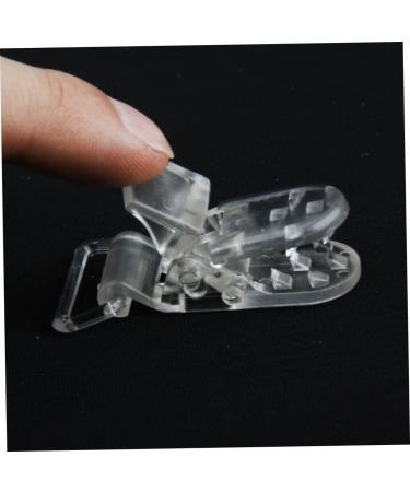 Banziaju Clear Plastic Clip Schnuller Holder | 10PCs Dummy Clips for Crafting Supplies & Tools | Durable Badge Clips for Long-lasting Use - Buy Online on SooperMarket.com