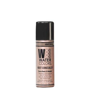 Watercolors Root Concealer Touch Up Texture & Volume Spray Covers Gray Roots & Regrowth - Light Brown 2 oz