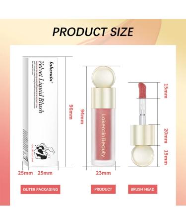 GL-Turelifes Soft Cream Blush Makeup - Long Lasting Liquid Blush for Cheeks - Natural-Looking & Smudge Proof - Dewy Velvet Finish - Easy to Blend Formula (3 Shades) - Buy Online on SooperMarket.com
