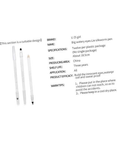 NOLITOY 2pcs Eye Lustre Lying Head Silkworm Pen Double Shadow Pearly Makeup mediumx2pcs Whitex2pcs - Buy Online on SooperMarket.com