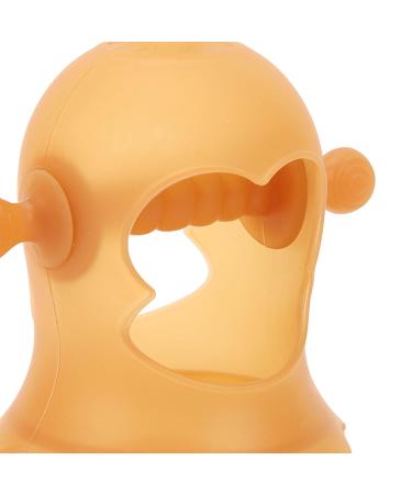 Wrist Hand Teether with 3 Realistic Pacifiers - Silicone Baby Teether for Safe Gum Relief (Brown) - Buy Online on SooperMarket.com