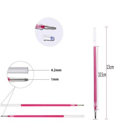 40 High Temperature Heat Erasable Fabric Marker Pen Refills for Sewing & Patchwork - Vanishing Disappearing Ink for Fabric & Leather - Buy Online on SooperMarket.com