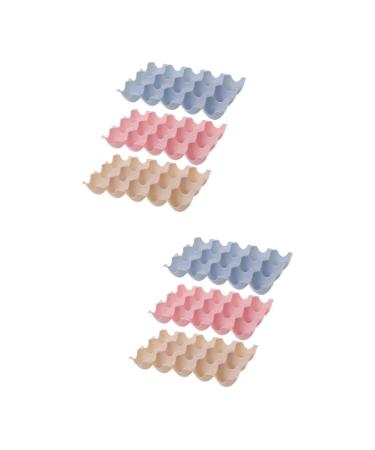 OSALADI 6 Pcs Egg Storage Box Eggs Multi- Grid Egg Boxes Egg Holder Tray Egg Container Refrigerator Egg Tray
