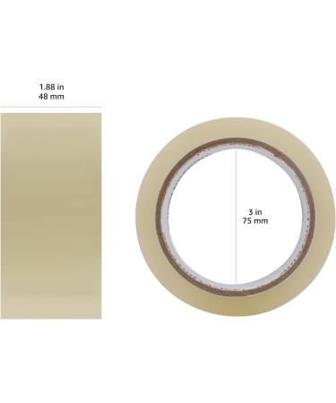 Amazon Basics Packaging Tape  1.9 in x 72.2 yards  1.8mil Thickness (12-Roll)  Clear 12-Roll 1.9in x 72.2yd  1.8mil Thickness - Buy Online on SooperMarket.com