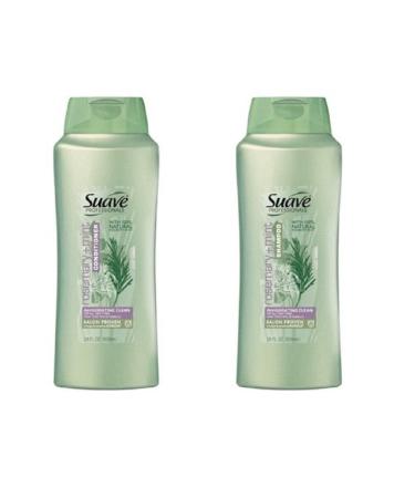 Suave Professionals Rosemary + Mint Shampoo and Conditioner Bundle 28 Oz Each Bottle