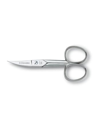3 Claveles Nail Scissors Nickel-Plated 4.5. " 4 5"