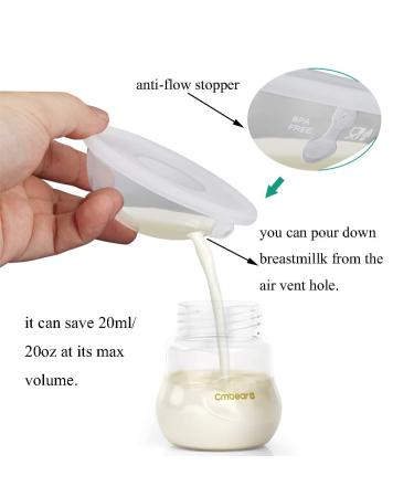 Anti-Flow Breast Shells with Stopper for Nursing Mothers - BPA Free & Food Grade Silicon - 2 Count - Buy Online on SooperMarket.com