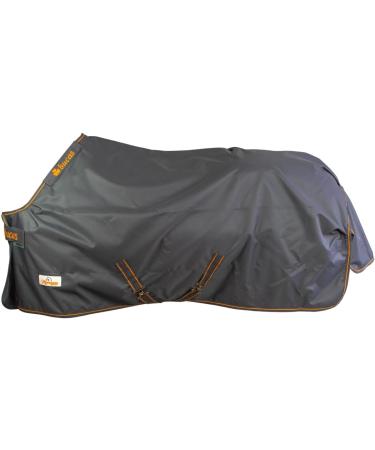 Marengos by Bucas Stay-Dry 1200d Irish Turnout | Waterproof & Breathable Rain Blanket | Gray/Orange | 165cm - Buy Online on SooperMarket.com
