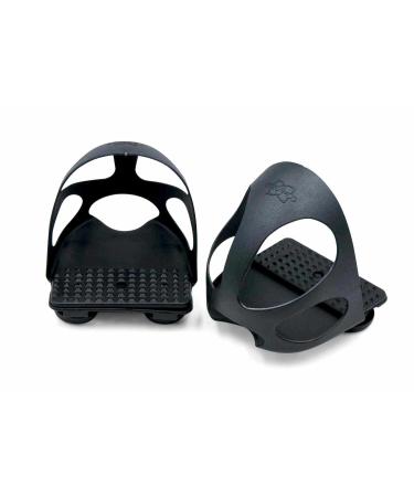 Stirring iron insert with slip protection 1 pair 2 pieces |Slip protection stirrups for adults black safety stable ironing insert with cap