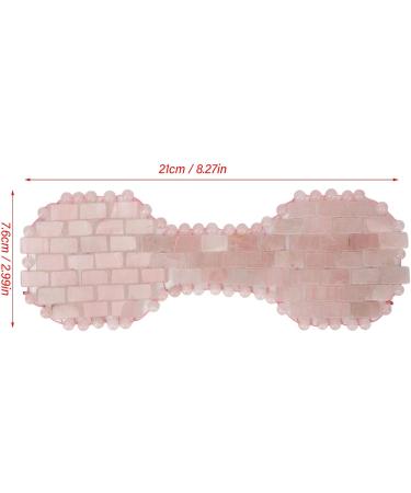 Jadestone Eye Pad - Reduces Stress & Swelling | Rose Quartz Sleep Eye Pad in Pink - Buy Online on SooperMarket.com