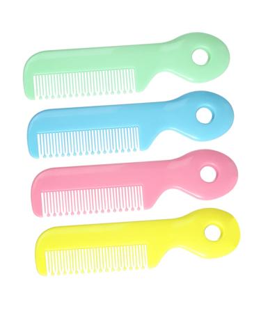 PLAFOPE Hair Brush Set 4pcs Baby Comb Abs Baby Scalloped Care Baby Doll Set