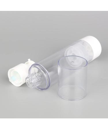 TIANZD 3Pcs Empty 100ml Transparent Airless Pump Bottles Refillable Clear Travel Vacuum Lotion Pump Containers for Cosmetic Foundation Lotion Gel - No Straw Required - Buy Online on SooperMarket.com