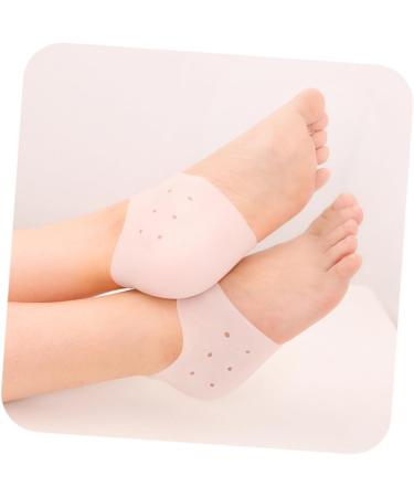 FOMIYES 10 Pairs Silicone Foot Heel Socks Cushion Sleeves Protective Sleeve Silicone Heel Grips Walking Accessories Reusable Moisturizing Feet Moisturizing Socks Foot Spa Socks Boots Crack - Buy Online on SooperMarket.com