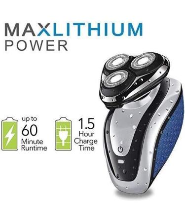 GeRRiT Electric Shaver for Men - 2 in 1 Waterproof Rotary Razor | USB Rechargeable Wet & Dry Travel Shaving for Dad & Husband - Buy Online on SooperMarket.com