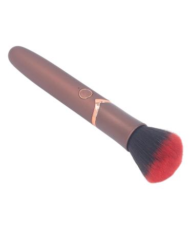 Blush Brush Electric Makeup Brush Portable Ergonomic Grip Safe 10 Levels for Airbrush for Contouring (Brown)