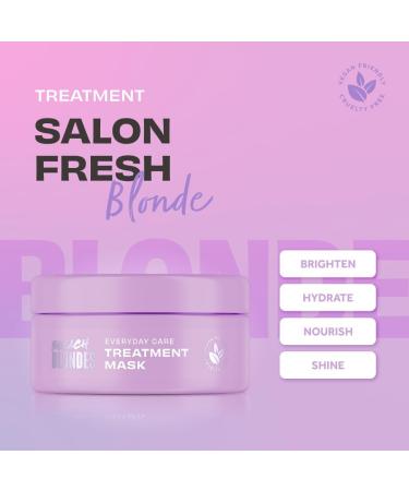Lee Stafford Daily Blonde Hair Mask | Hydrate & Brighten Bleach Blondes - 16.7 Fl Oz Treatment for Dry Damaged Hair Neutralizes Yellow Tones - Buy Online on SooperMarket.com