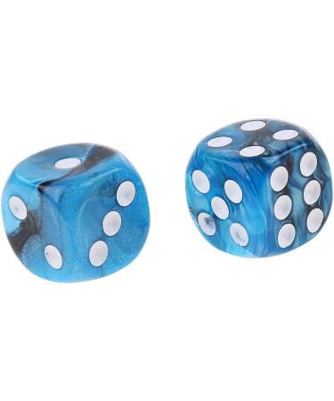 Yiotfandoll 10PCS Polyhedral Dice Set - 16mm Acrylic Dice for RPG, MTG, DND - Blue Black Color - Table Games - Buy Online on SooperMarket.com