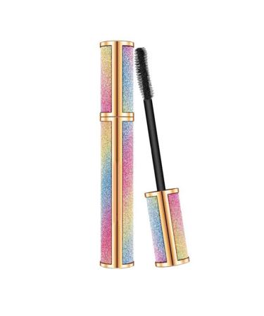 Mascara Black Silk Fiber Eyelashes Thick Extension Mascara 4D Long Waterproof Eyelash Brush Makeup Tool Cosmetics for Eye 8G Mascara