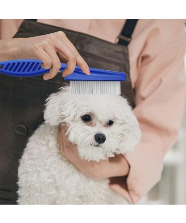 2 Pcs Cat Flea Comb Flea Comb for Cats Portable Tight Design Non Slip Handle for Long-Haired Cat Short-Haired Cat - Buy Online on SooperMarket.com