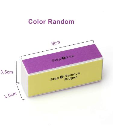 AHIER 10 pcs Colorful 4-Way Nail Buffer | Nail Art Shiner & Polisher Kit - Buy Online on SooperMarket.com