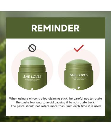 Green Tea Mask Stick with Silicone Scrubber | Deep Pore Cleanse & Blackhead Remover | Smooth Skin & Refine Pores - 45g/1.59oz - Buy Online on SooperMarket.com