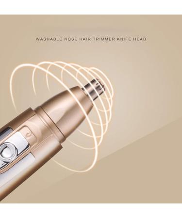 Electric Eyebrow & Nose Hair Trimmer - Portable Ear & Nose Clipper with 3D Arc Cutter Head for Travel | Easy Cleansing - Buy Online on SooperMarket.com