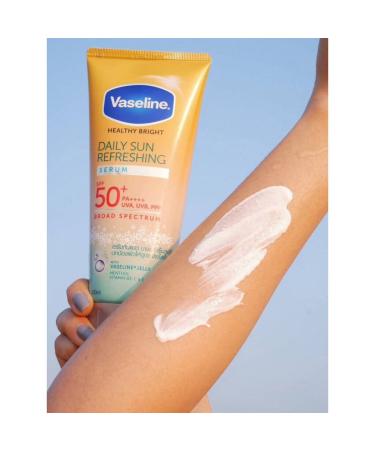 Vaseline Healthy Bright Daily Sun Serum SPF50+ PA++++ | Nourishing & Brightening with Vitamin B3 C & E - 170ml - Buy Online on SooperMarket.com