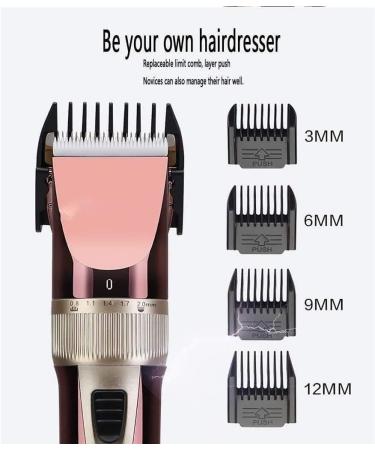 Professional Cordless Hair Clippers for Men | Rechargeable Grooming Kit with 4 Guide Combs - Best Hair Cutting Trimmers - Buy Online on SooperMarket.com