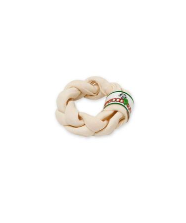 Farm Food Rawhide Dental Braided Donut - Small ( 13 cm)