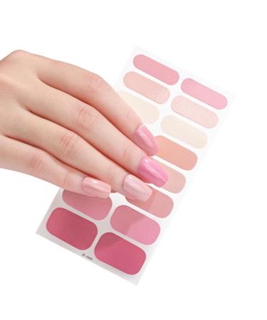 JSGHGDF 16 s Sticker Nail Stickers Set for UV Lamp 3D Nails Style Ze0444
