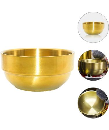 Angoily 3pcs Foam Dishwasher Tool - Man Face Stainless Steel Hairdressing Accessory Set - Golden 9x9x4.9CM - Buy Online on SooperMarket.com