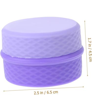 ABOOFAN 2 Sets Cream Box Travel Makeup Jar Makeup Pots Container Travel Container for Cream Leakproof Cosmetic Jar Salve Jar Lotion Cream Jar Purple Storage Box Airless Vacation Silica Gel - Buy Online on SooperMarket.com