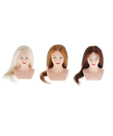 Human Hair Braiding Display Doll with Jewelry - Perfect Toy Model for Kids | Beige - Buy Online on SooperMarket.com